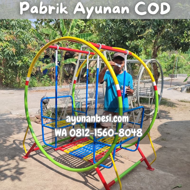 ayunan besi taman anak tk murah dan bagus
